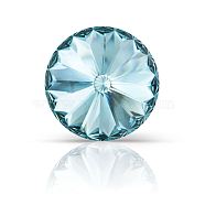 Preciosa&reg MAXIMA Crystal Round Stones, Czech Crystal, Bicone(436 11 177 Rivoli), Dura Foiling, 60010 Aqua Bohemica, SS39(8.15~8.4mm)(Y-PRC-RASS39-60010)