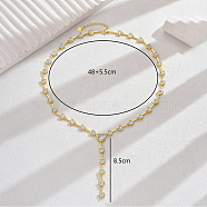 Luxurious Sparkling Copper Zircon Necklace for Wedding Season and Date Night.(JN4869-1)