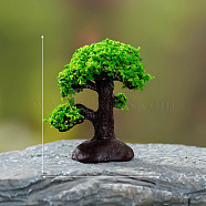 Resin Tree Mini Model, Micro Landscape Dollhouse Accessories, Pretending Prop Decorations, Coconut Brown, 37x37mm(PW-WG21CCE-07)