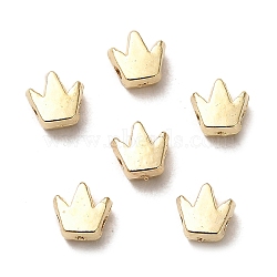 CCB Plastic Beads, Crown, Golden, 5.5x5.5x3mm, Hole: 1.4mm(CCB-A001-02G)