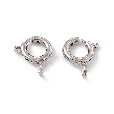 Stainless Steel Color 201 Stainless Steel Spring Ring Clasps