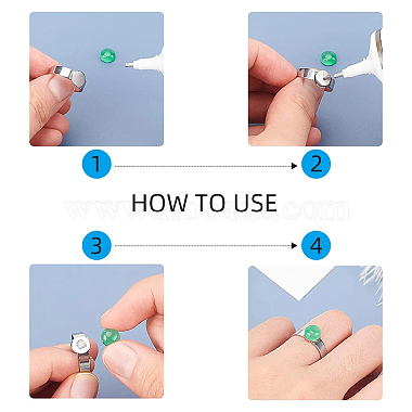 DIY Flat Round Finger Ring Making Kit(DIY-UN0003-45)-6
