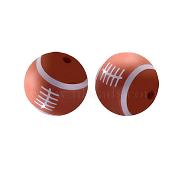 Coconut Brown Round Silicone Beads