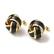 Boucles d'oreilles à tige en laiton plaqué or véritable 18k pour femmes(EJEW-M251-09G-02)-1