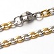 304 Stainless Steel Curb Chains Necklaces(NJEW-O066-25M)-1