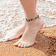 10Pcs 10 Style Synthetic Turquoise & Natural Shell & Seed Braided Bead Bracelet & Anklet(AJEW-AN0007-10)-4