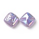 Rainbow Iridescent Plating Acrylic Beads(OACR-A010-06A)-1