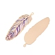 Spray Painted Brass Pendants(KK-CBACEE9-01KCG-02)-2