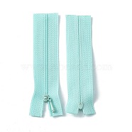 Nylon Garment Accessories, Zip-fastener Component Sets, Nylon Zipper & Alloy Zipper Puller, Light Sky Blue, 90~96x27x1mm(FIND-WH0056-44I)