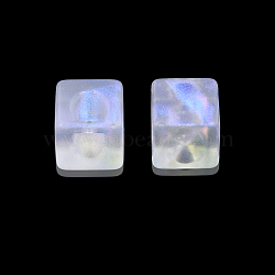 Transparent Acrylic Beads, with Glitter Powder, Cube, Clear, 23x23x17.5mm, Hole: 3.5mm, about 88pcs/500g(OACR-N008-168A-01)