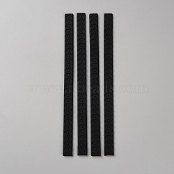 4Pcs Silicone Protective Case for Suitcase Wheels, Black, 195x12x2mm(FIND-WH20033-039B)