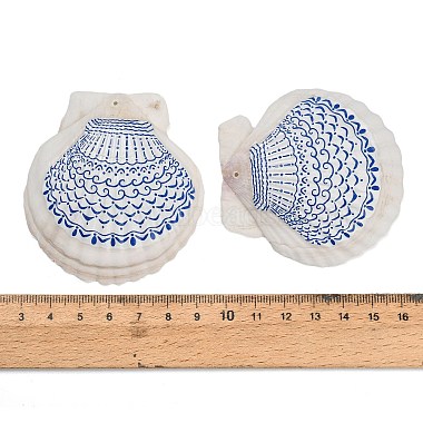 Printed Natural Shell Big Pendants(SH-CBA93AD-19D)-3