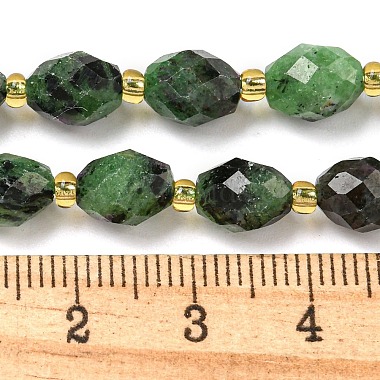 rubis naturel en perles zoisite brins(G-N342-41)-5