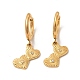 Crystal Rhinestone Heart Dangle Hoop Earring & Tree Pendant Nacklace(SJEW-P002-06G)-2