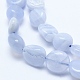 Chapelets de perles en agate avec dentelle bleue naturelle(G-E483-62B)-3