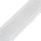 Frosted Transparent Glass Beads Strands(FGLA-M002-01I)-2