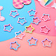 12Pcs Spray Paint Alloy Spring Gate Rings(FIND-TA0010-90)-5