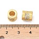 Rack-Plattierung Messing Micro Pave Cubic Zirkonia European Beads(KK-K377-04G)-3