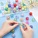 Elite 50Pcs 5 Style AB Color Plated Transparent Acrylic Beads(OACR-PH0001-96)-3