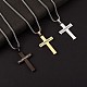 Titanium Steel Cross with Philippians 4:13 Pendant Necklace(JN1050B)-4