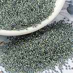 MIYUKI Round Rocailles Beads, Japanese Seed Beads, 15/0, (RR3201) Magic Golden Olive Lined Crystal, 1.5mm, Hole: 0.7mm, about 27777pcs/50g(SEED-X0056-RR3201)