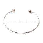 1.8MM 201 Stainless Steel Cuff Bangle Making, Torque Bangles, Stainless Steel Color, Inner Diameter: 3 inch(7.7cm)(BJEW-Z144-01P-02)
