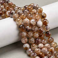 Natural Citrine Beads Strands, Round, 10mm, Hole: 1mm, about 38pcs/strand, 15.16''(38.5cm)(G-P569-A01-03)