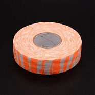 Bockey Masking Tape, Adhesive Tape Textured Polyester, for Bockey Packaging, Orange, 91~100.5x24.5~25mm, about 27.34Yards(25m)/roll(AJEW-WH0241-43G)