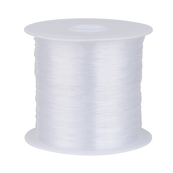 Fil de nylon, fil de pêche, fil à perles, blanc, environ 0.3 mm de diamètre, environ 87.48 yards (80 m)/rouleau