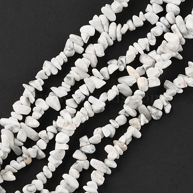 Natural Howlite Beads Strands(G-G0003-B17)-2