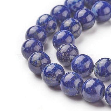 Chapelets de perle en lapis-lazuli naturel(G-G953-02-6mm)-3