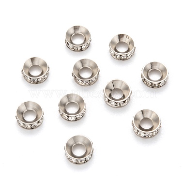 Brass Rhinestone Spacer Beads(RB-A020-9mm-01P)-2