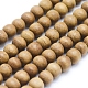 Натуральные камфорные деревянные нити(WOOD-P011-10-4mm)-1