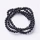 Natural Black Onyx Round Beads Strands(GSR3mmC097)-3