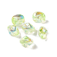 Acrylic Beads, Imitation Baroque Pearl Style, Nuggest, Pale Green, 12x10.5x10.5mm, Hole: 1.3mm(PACR-C008-01C)
