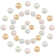 Glass Pearl Beads Strands, Pearlized, Round, Mixed Color, 4~9mm, Hole: 0.8~1mm, 300g/bog(HY-NB0001-02)