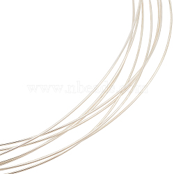 999 Fine Silver Sterling Silver Wire, Round, Silver, 24 Gauge, 0.5mm, about 6.56 Feet(2m)/pc(STER-WH0008-04B-S)