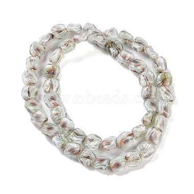 brins de perles de verre milleflori faits à la main(LAMP-M018-01A-03)-2