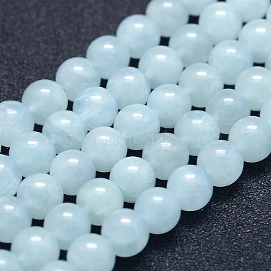 6mm Round Aquamarine Beads