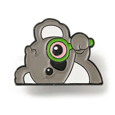 Gray Koala Alloy+Enamel Enamel Pins