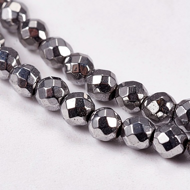 Electroplate Non-magnetic Synthetic Hematite Beads Strands(G-J169B-3mm-02)-3
