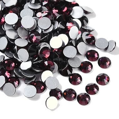 Flat Round Glass Rhinestone Cabochons