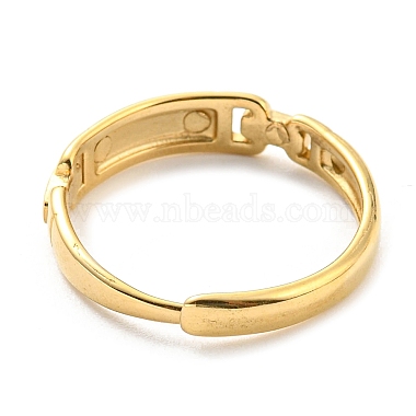 304 Stainless Steel Adjustable Ring for Women(RJEW-C016-23G)-3