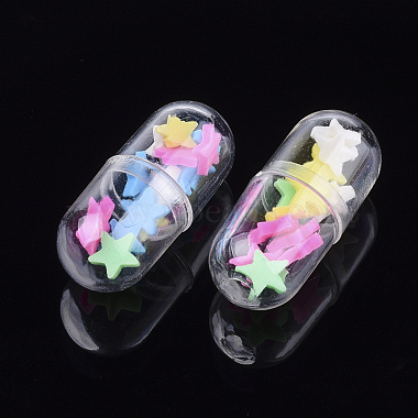 Openable Transparent Plastic Capsule Container(KY-S159-03F)-2