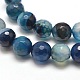 Dyed Natural Agate Faceted Round Beads Strands(X-G-E267-21)-2