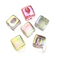 UV Plating Rainbow Iridescent Acrylic Top Drilled Beads(OACR-F006-06)-1