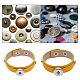 11pcs 11 colors Alloy Interchangeable Snap Link Bracelets Settings(BJEW-DR0001-02)-7
