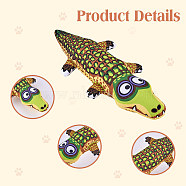 Polyester Crocodile Bite Resistant Pet Sound Toy, Dog Teething Chewing Toy, Olive, 380x150x70mm(JX422A)