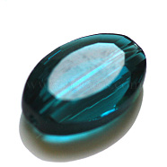 Imitation Austrian Crystal Beads, Grade AAA, Faceted, Oval, Dark Cyan, 11.5x8x4mm, Hole: 0.9~1mm(SWAR-F072-11x8mm-24)