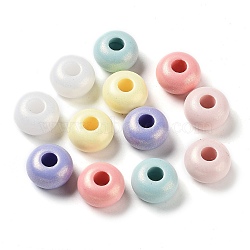 Opaque Acrylic Beads, Rondelle, Mixed Color, 13.5x8mm, Hole: 5mm, , about 590pcs/500g(OACR-Z013-31)